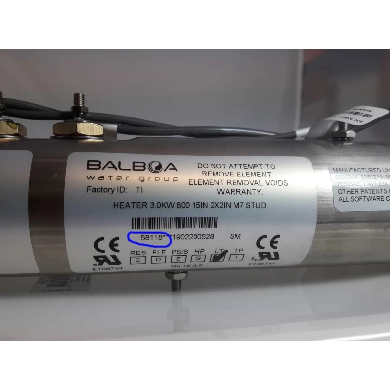 Balboa 3.0kW Heater M7 With Studs (GS-GL) 4 Balboa 3.0kW Heater M7 With Studs (GS-GL) - Afbeelding 2
