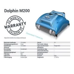 Dolphin Supreme M200 Zwembadrobot -Zwembad Onderdelen Shop dolphin supreme m200 zwembadrobot 1