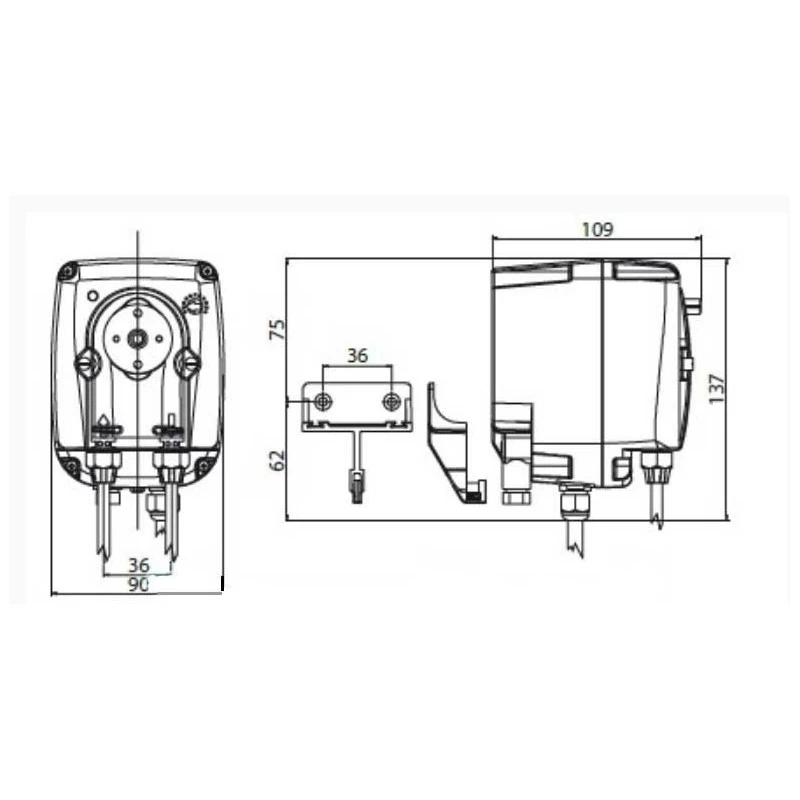 Doseerpomp B3 Volume Geregelde 1 Tot 4 Liter P/h 5 Doseerpomp B3 Volume Geregelde 1 Tot 4 Liter P/h - Afbeelding 3