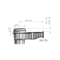 Skimmer Astral Slim ABS V Folie/prefab Grijs -Zwembad Onderdelen Shop skimmer astral slim abs v folieprefab grijs 1
